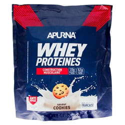 Apurna Whey Protéines Construction Musculaire 720 g - Saveur : Cookies