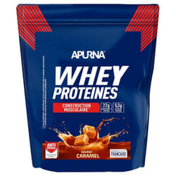 Apurna Whey Protéines Construction Musculaire 720 g - Saveur : Caramel