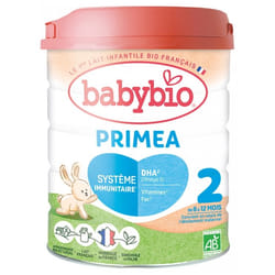 Babybio Primea 2 au Lait de Fermes Françaises de 6 à 12 Mois Bio 800 g