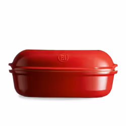 Emile Henry Moule Pain Artisan, Moule à pain, Ovale, 5 L, -20 °C, 270 °C, Rouge