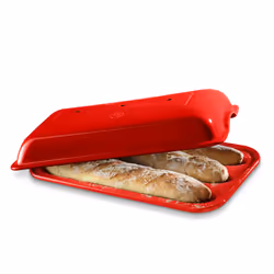 Emile Henry EH345506 0, Moule à pain, Rectangulaire, 3,7 L, -20 °C, 270 °C, Rouge