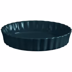 Plat à tarte - EMILE HENRY - 28 cm - Céramique - Bleu Belle Ile - Compatible lave-vaisselle