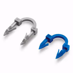 Agrafe de fixation REHAU courte bleu - 41 mm - 13406021001 - Agrafe supérieure courte en polypropylène. Pour fixation des tub ...