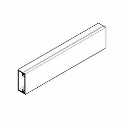 Moulure AX 2m blanc 22x10mm sans cloison - OBO BETTERMANN - 6131603 - TU