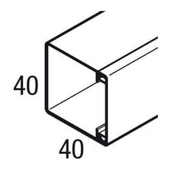 Rehau - Goulotte axis mini 40X40 2ml Equipement - Blanc