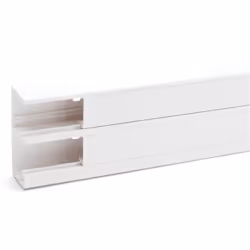 Système de goulotte d'appareillage CLIDI. Dimensions (LargeurxHauteur) : 130x55mmColoris : Blanc 9010