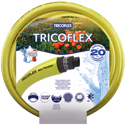 Hozelock Tricoflex tuyau d'arrosage 50 m Au-dessus du sol Polyvinyl chloride (PVC) Jaune