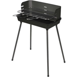 Somagic - Barbecue à charbon de bois pour 6/8 personnes Noir 62.5x41x80 cm