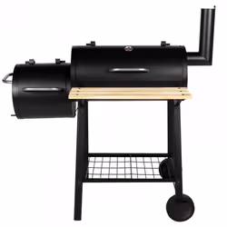 Somagic Fumoir Barbecue Chariot Charbon de bois (combustible) Noir - Vue supplémentaire 3
