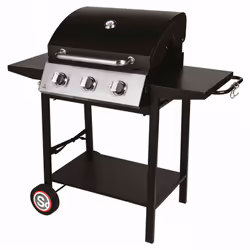 Somagic - barbecue gaz sur pied 3 feux 10.500w noir - 335541