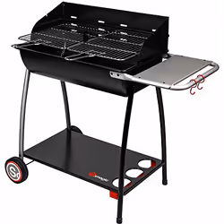 Barbecue À Charbon En Forme De Demi-tonneau