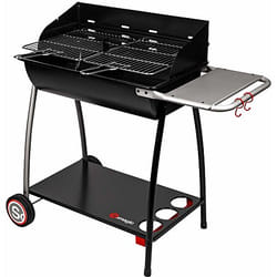 Barbecue À Charbon En Forme De Demi-tonneau