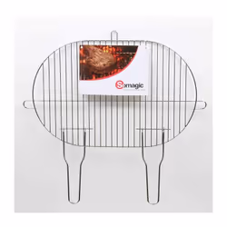 Somagic - Grille de barbecue simple ovale 50,5 x 33 cm
