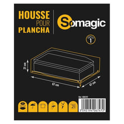 Housse pour plancha - Non spécifié - L67x l47 x H21cm - Polyester - Noir - Non spécifié