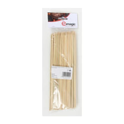 Somagic - Lot de 100 pics à brochette 25 cm en bambou - Marron