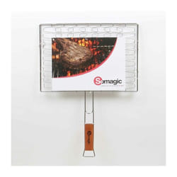 Somagic - Grille double souple pour barbecue 40x28 cm