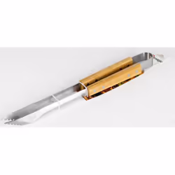 pince inox 42cm manche bambou