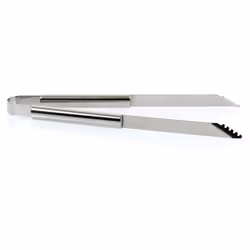 Pince en inox SOMAGIC mesurant 39 cm conçue pour retourner ou attraper la viande et les légumes qui cuisent sur les barbecues ...