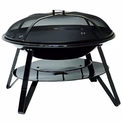 Brasero d'extérieur pour soirée d'été pour créer une ambiance conviviale Cuve arrondie Ø70 cm - Fonctionne au bois et charbon ...