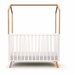 Découvrez le lit cabane évolutif bébé 60x120 cm avec son toit CONFORT AT4 Un lit cabane évolutif avec son toit, vraiment esth ...