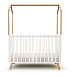 AT4 - Lit cabane bébé évolutif confort en bois