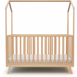 Découvrez le lit cabane évolutif bébé 70x140 cm avec son toit CONFORT AT4 Un lit cabane évolutif avec son toit, vraiment esth ...
