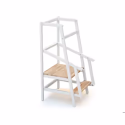 AT4 -  Tour dobservation/apprentissage enfant ESSENTIEL en bois  Blanc et Hêtre Verni - Taille unique