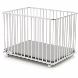 Parc bébé pliant en bois WEBABY Le parc pliant bébé Webaby sera parfait pour que votre bébé puisse s'épanouir ! Une fois le p ...