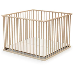 Les Tendances - webaby - Parc bébé en bois 100 x 100 cm