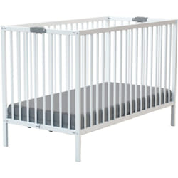 WEBABY - Lit bébé pliant en bois 60 x 120 cm FLEX