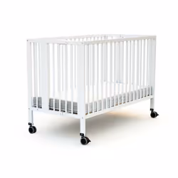 AT4 -  Lit bébé pliant ESSENTIEL en bois  Blanc - 60x120