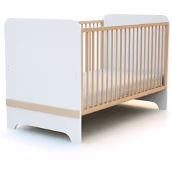 Le lit bébé transformable évolutif CARROUSEL 70 x 140 cm Ce lit bébé transformable s'adapte à tous les âges de bébé et l'acco ...