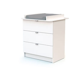 Les Tendances - webaby Commode à langer 3 tiroirs Panda en bois alba