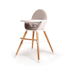 AT4 Webaby Chaise haute convertible Siège rembourré Beige, Blanc