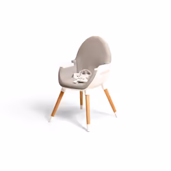AT4 Webaby Chaise haute convertible Siège rembourré Beige, Blanc