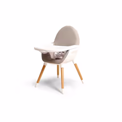 AT4 Webaby Chaise haute convertible Siège rembourré Beige, Blanc
