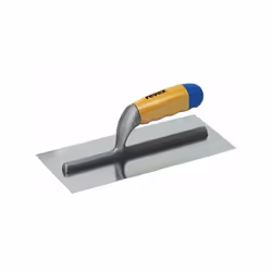 Poignée bois. Lame en acier droit. Dimensions : 280 x 120 mm Épaisseur : 0,6 mm