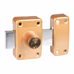 Coffre acier embouti 20/10e verni bronze Gâche acier embouti 20/10e verni bronze Dimension du coffre : H. 90 x l. 56 mm Dimen ...