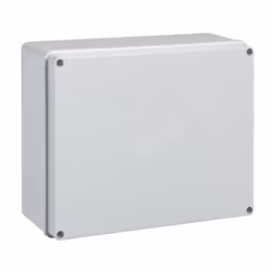 Boîte externe de dérivation Schneider IP55, avec les caractéristiques suivantes : Entrée de câble : murs lisses Matériau de l ...