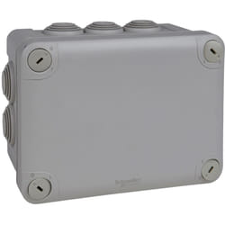 Mureva Box, boite de dérivation IP55 + embouts 150x105x80, gris - ENN05007