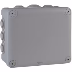 Mureva Box boite de dérivation IP55 + embouts 175x150x80 gris SCHNEIDER ENN05010Mureva Box boîte de dérivation en saillie 175 ...