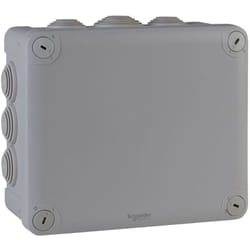 Mureva Box boite de dérivation IP55 + embouts 175x150x80 gris schneider ENN05010