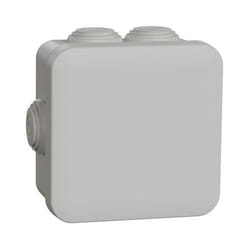 Boîte de dérivation - SCHNEIDER ELECTRIC - MUREVA BOX - 80 x 80 x 45 mm - IP55 - 7 entrées de câble