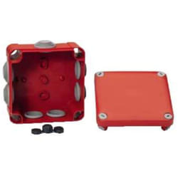 Schneider Electric - schneider mureva box boite de DéRIVATION éTANCHE IP55 105X105X55 rouge - ENN05165
