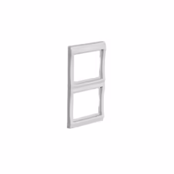 Plaque double verticale grise pour appareillage étanche composable encastré MUREVA SAREL ENN34151 Pour utilisation avec mecan ...