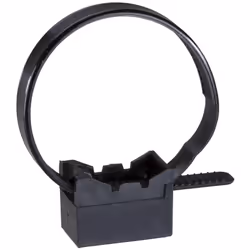 Collier à embasse Pour câble de diamètre exterieur de 16 à 63 mm ou tube de 16 à 32 mm. Pour un usage extérieur, de couleur n ...