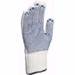 Découvrez le gant Delta Plus Tricot Polyester Coton avec Picots PVC-TP1690, conçu pour offrir une excellente dextérité et un  ...