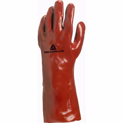Description générale Gant de protection en PVC sur support jersey coton, idéal pour une utilisation dans divers secteurs tels ...