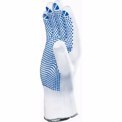 Découvrez le gant Delta Plus blanc tricoté à 100% en polyamide, conçu pour offrir une excellente dextérité et un confort opti ...