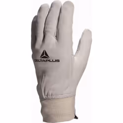 Découvrez le gant Delta Plus en fleur de bovin gris avec poignet en latex, conçu pour offrir souplesse et confort lors de vos ...